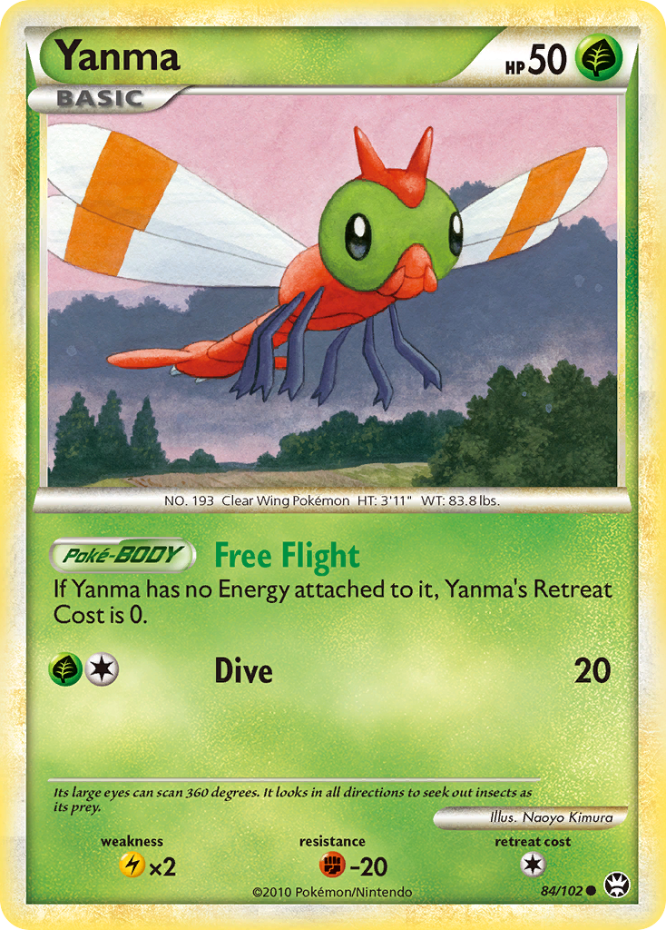 Yanma (84/102) [HeartGold & SoulSilver: Triumphant] | Anubis Games and Hobby