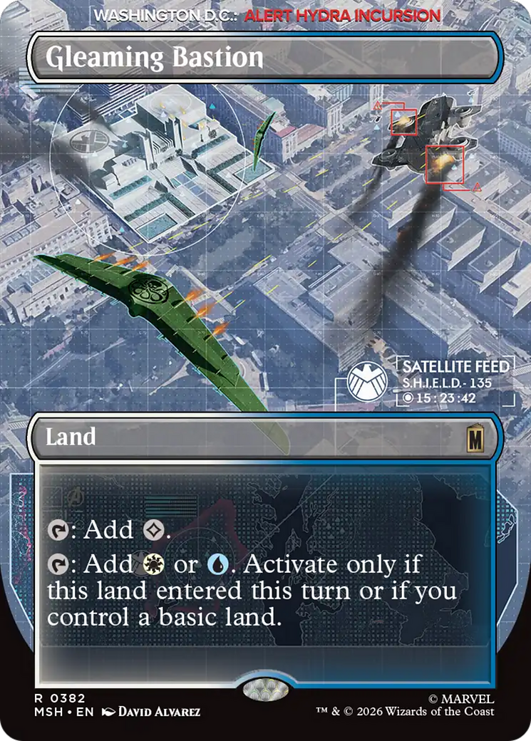 Gleaming Bastion (Borderless) [Marvel Super Heroes] | Anubis Games and Hobby