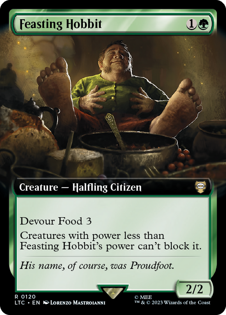 Feasting Hobbit (Extended Art) [The Lord of the Rings: Tales of Middle-Earth Commander] | Anubis Games and Hobby