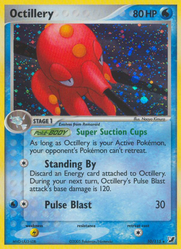 Octillery (10/115) [EX: Unseen Forces] | Anubis Games and Hobby