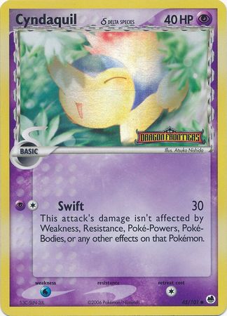 Cyndaquil (45/101) (Delta Species) (Stamped) [EX: Dragon Frontiers] | Anubis Games and Hobby