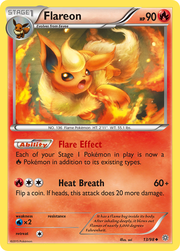 Flareon (13/98) [XY: Ancient Origins] | Anubis Games and Hobby