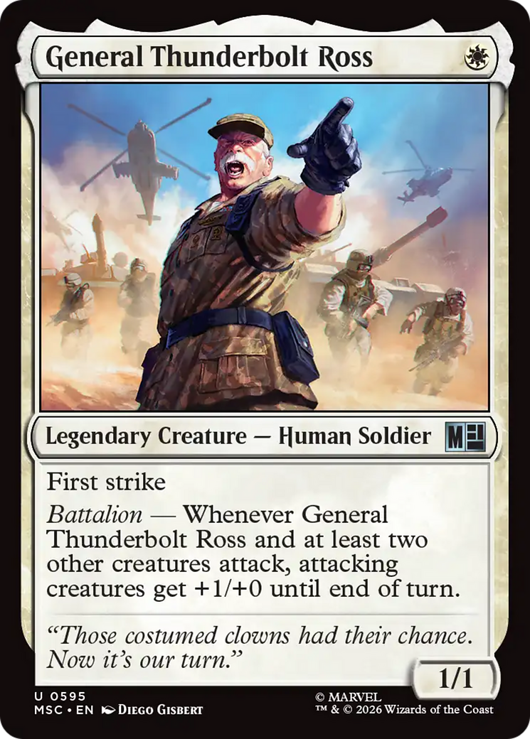 General Thunderbolt Ross [Marvel Super Heroes Commander] | Anubis Games and Hobby