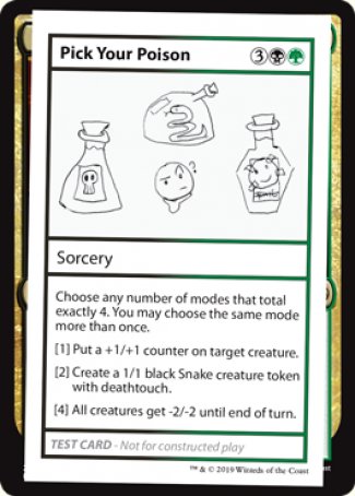 Pick Your Poison (2021 Edition) [Mystery Booster Playtest Cards] | Anubis Games and Hobby