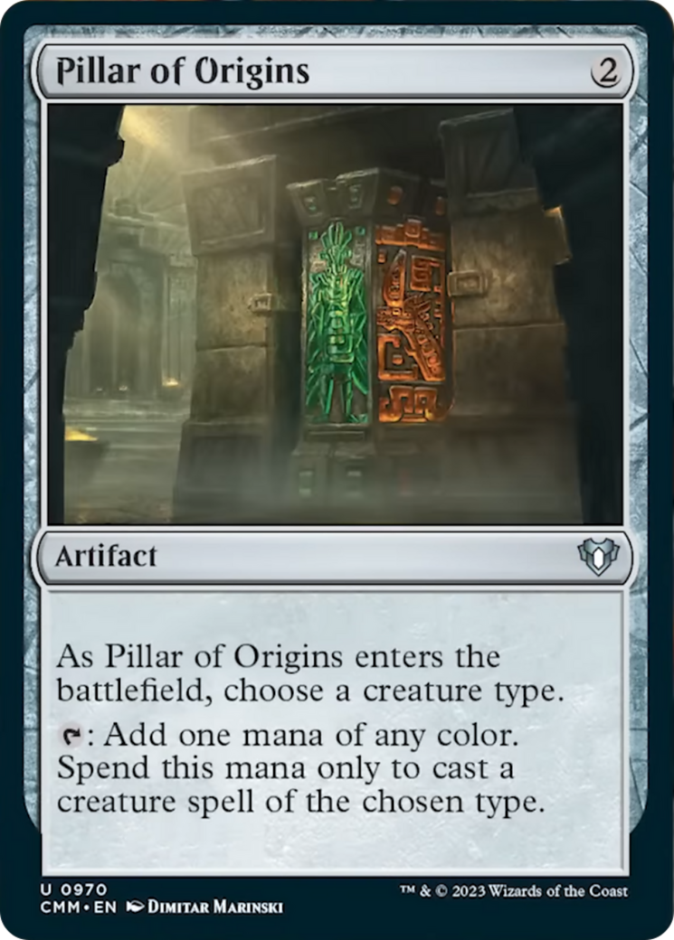 Pillar of Origins [Commander Masters] | Anubis Games and Hobby