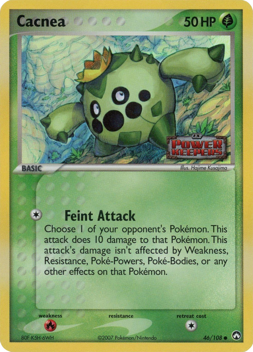 Cacnea (46/108) (Stamped) [EX: Power Keepers] | Anubis Games and Hobby