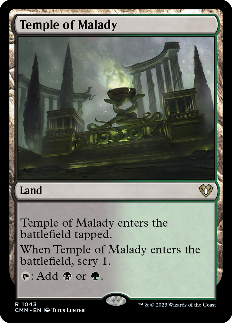 Temple of Malady [Commander Masters] | Anubis Games and Hobby