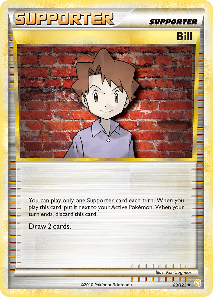 Bill (89/123) [HeartGold & SoulSilver: Base Set] | Anubis Games and Hobby