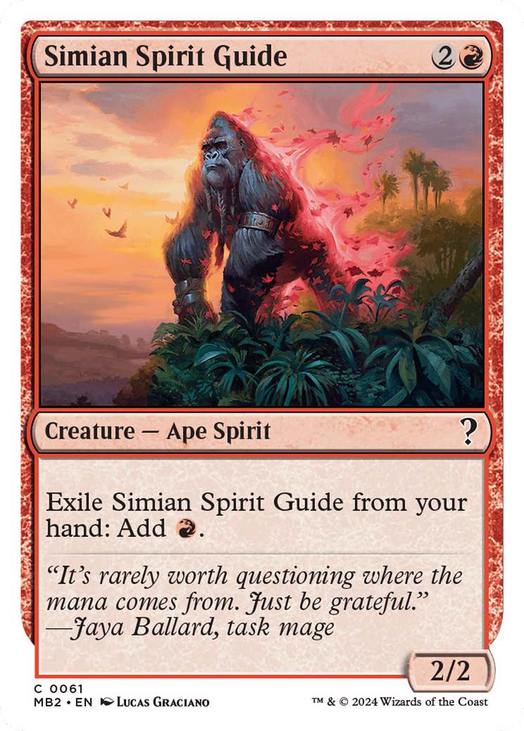 Simian Spirit Guide (White Border) [Mystery Booster 2] | Anubis Games and Hobby