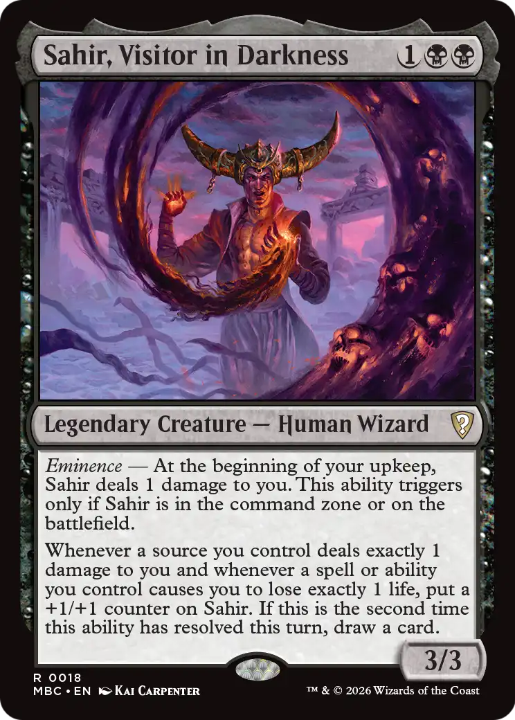 Sahir, Visitor in Darkness [Mystery Booster: Commander Edition] | Anubis Games and Hobby