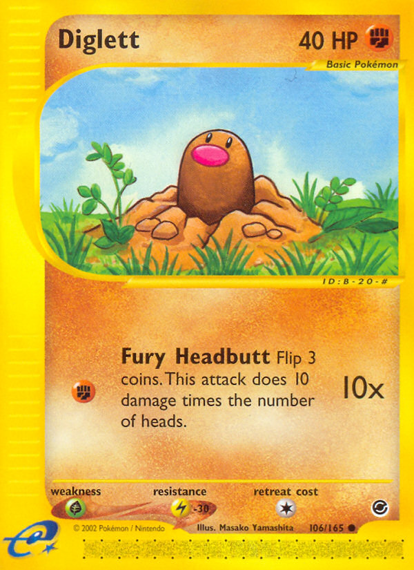 Diglett (106/165) [Expedition: Base Set] | Anubis Games and Hobby