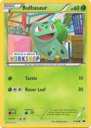 Bulbasaur (1/108) (Build A Bear Workshop Exclusive) [Black & White: Dark Explorers] | Anubis Games and Hobby
