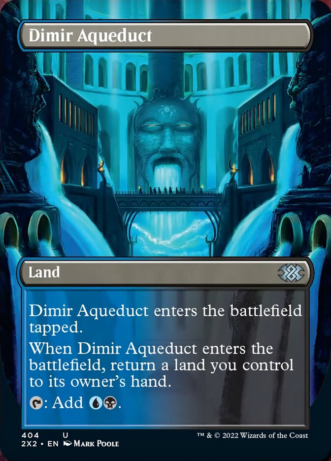 Dimir Aqueduct (Borderless Alternate Art) [Double Masters 2022] | Anubis Games and Hobby