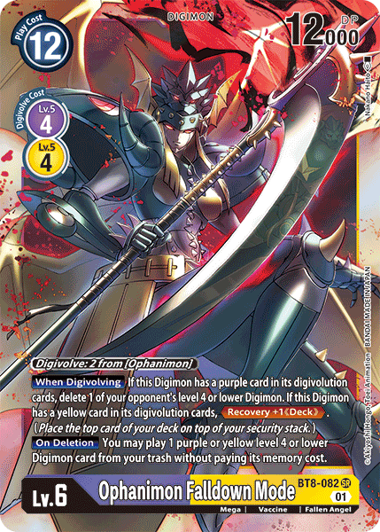 Ophanimon: Falldown Mode [BT8-082] [New Awakening] | Anubis Games and Hobby