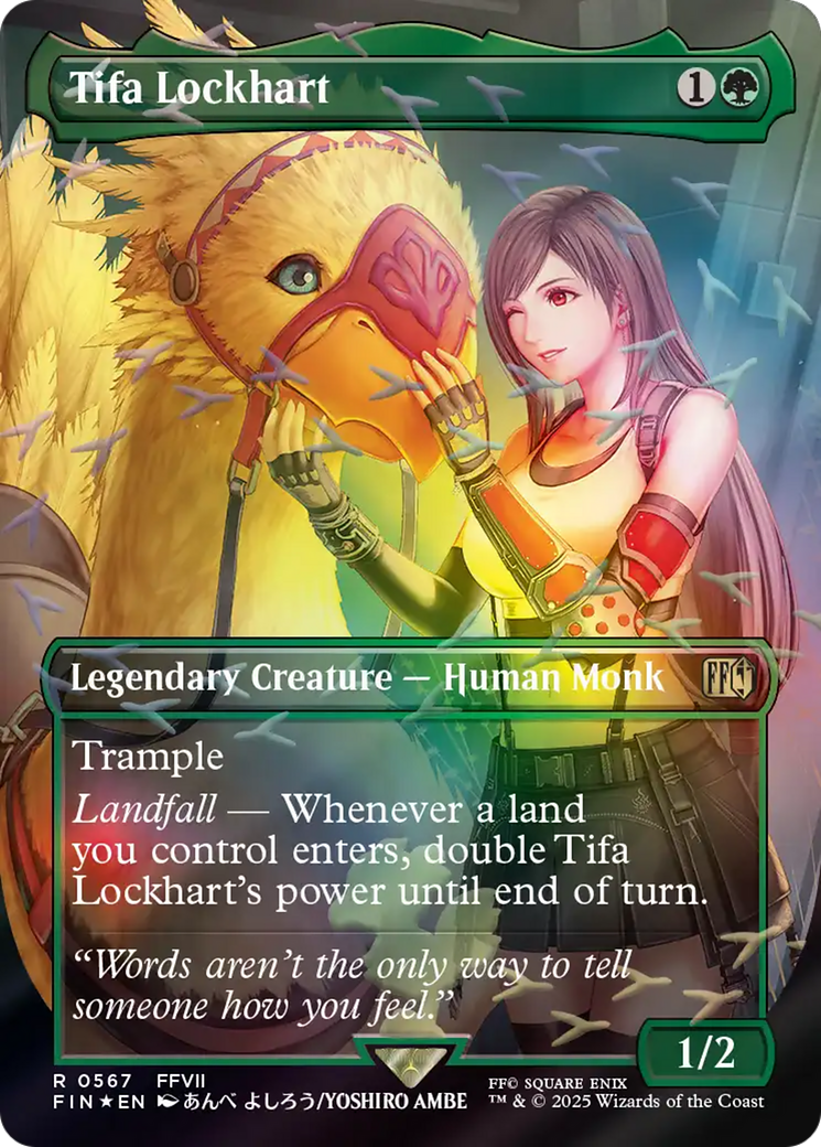 Tifa Lockhart (Borderless) (Chocobo Track Foil) [FINAL FANTASY] | Anubis Games and Hobby