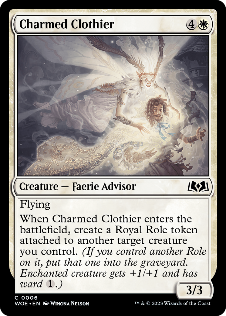 Charmed Clothier [Wilds of Eldraine] | Anubis Games and Hobby