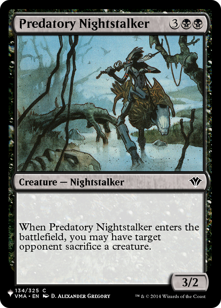 Predatory Nightstalker [The List Reprints] | Anubis Games and Hobby