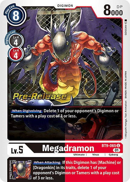 Megadramon [BT9-065] [X Record Pre-Release Promos] | Anubis Games and Hobby
