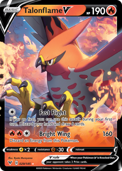 Talonflame V (029/185) [Sword & Shield: Vivid Voltage] | Anubis Games and Hobby