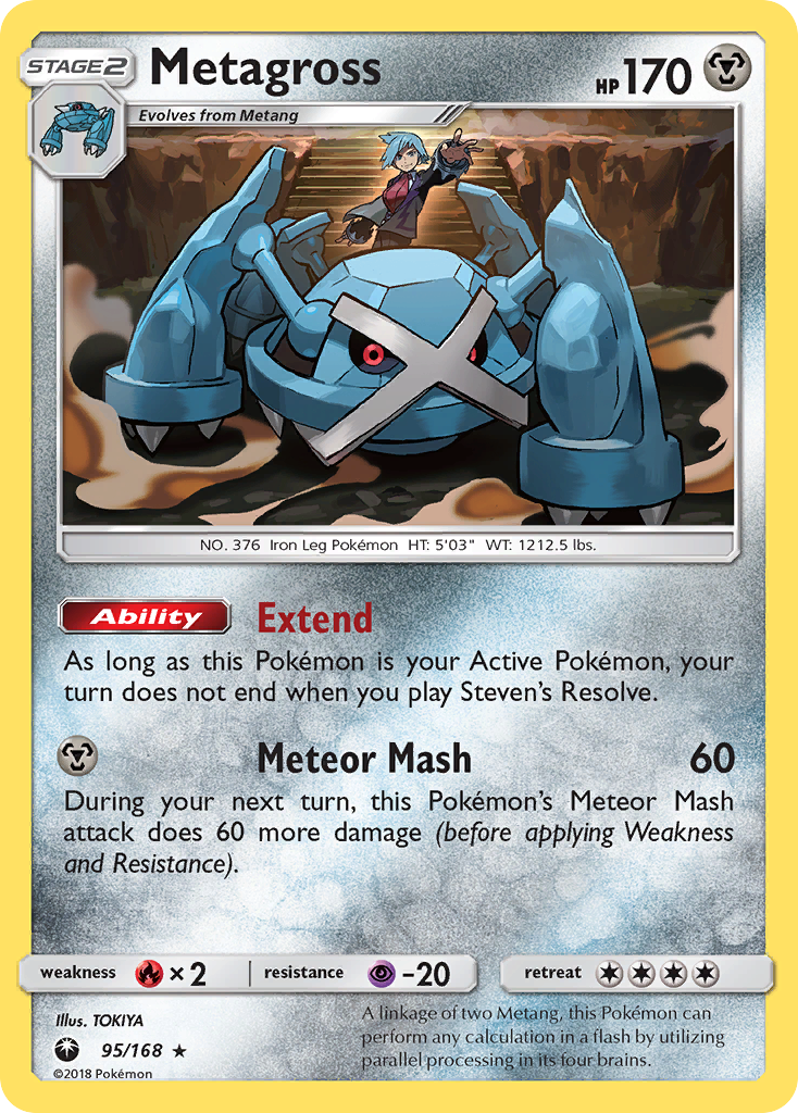 Metagross (95/168) [Sun & Moon: Celestial Storm] | Anubis Games and Hobby