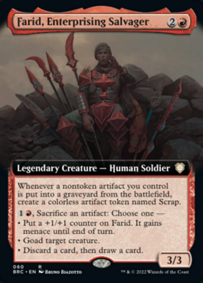 Farid, Enterprising Salvager (Extended Art) [The Brothers' War Commander] | Anubis Games and Hobby