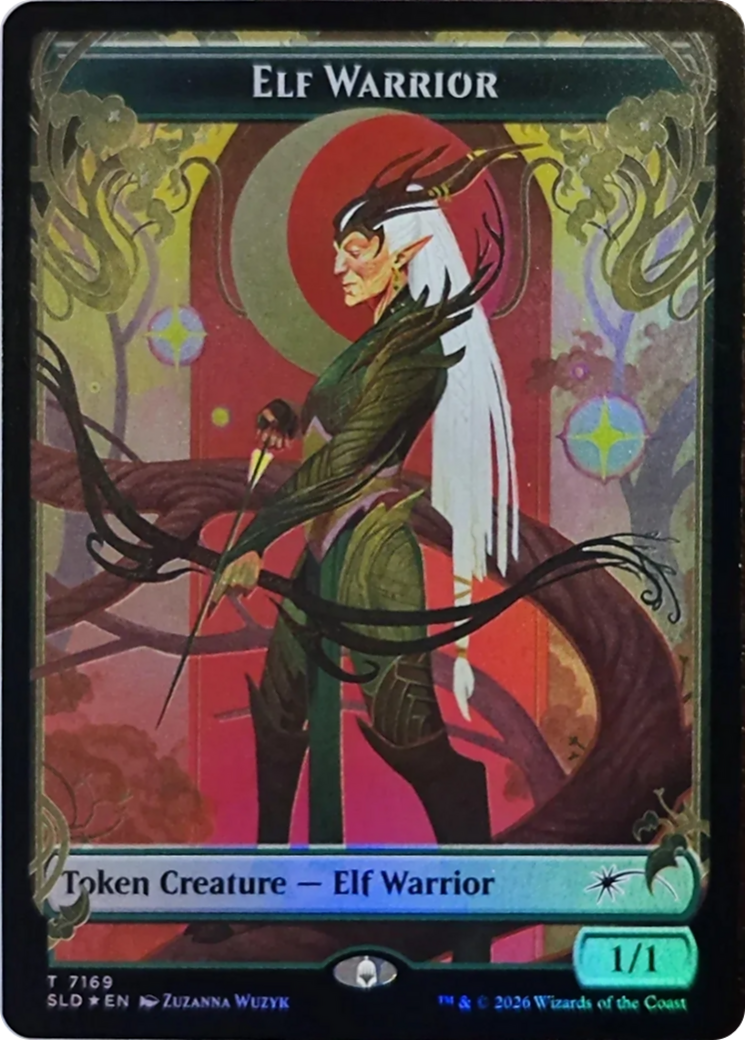 Elf Warrior Token (7169) [Secret Lair Drop Series] | Anubis Games and Hobby