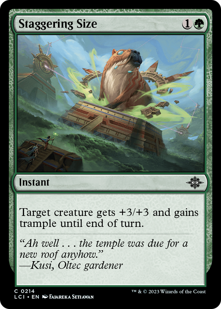 Staggering Size [The Lost Caverns of Ixalan] | Anubis Games and Hobby