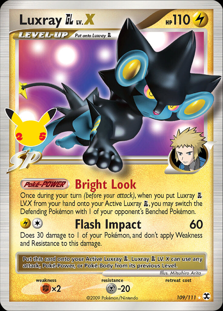 Luxray GL LV.X (109/111) [Celebrations: 25th Anniversary - Classic Collection] | Anubis Games and Hobby