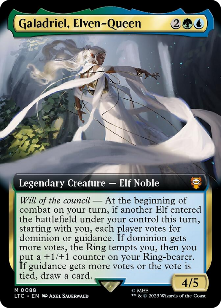 Galadriel, Elven-Queen (Extended Art) [The Lord of the Rings: Tales of Middle-Earth Commander] | Anubis Games and Hobby