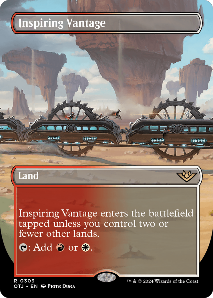 Inspiring Vantage (Borderless) [Outlaws of Thunder Junction] | Anubis Games and Hobby