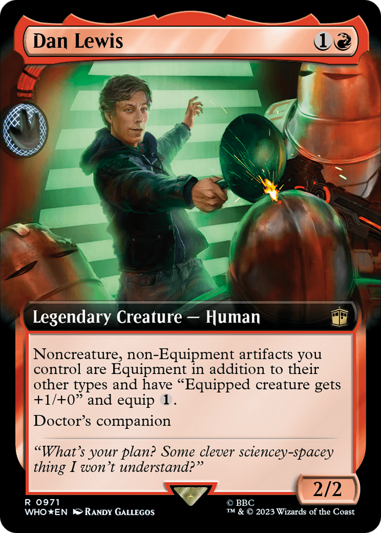 Dan Lewis (Extended Art) (Surge Foil) [Doctor Who] | Anubis Games and Hobby