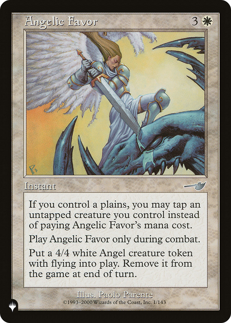 Angelic Favor [The List Reprints] | Anubis Games and Hobby