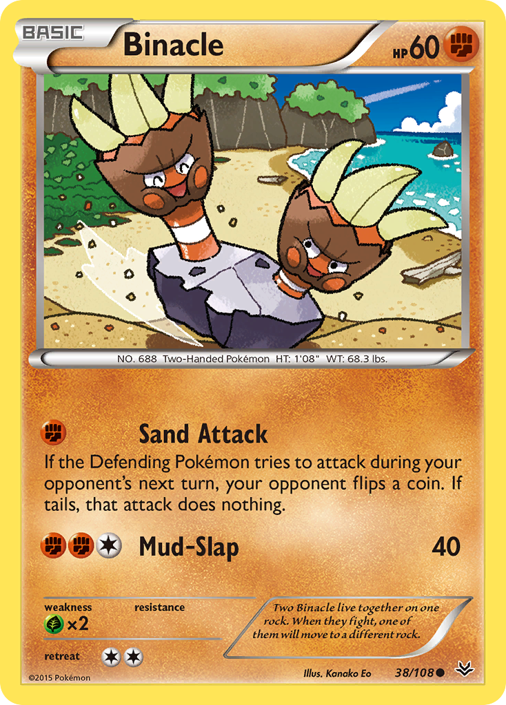 Binacle (38/108) [XY: Roaring Skies] | Anubis Games and Hobby
