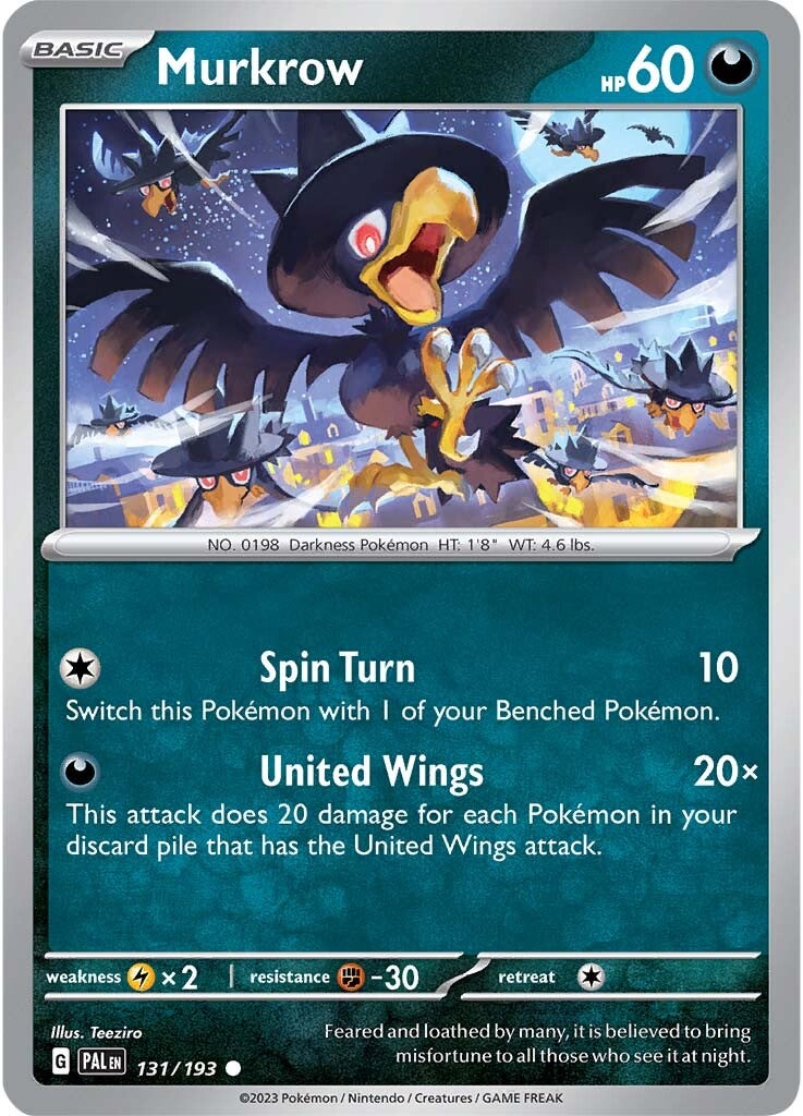 Murkrow (131/193) [Scarlet & Violet: Paldea Evolved] | Anubis Games and Hobby