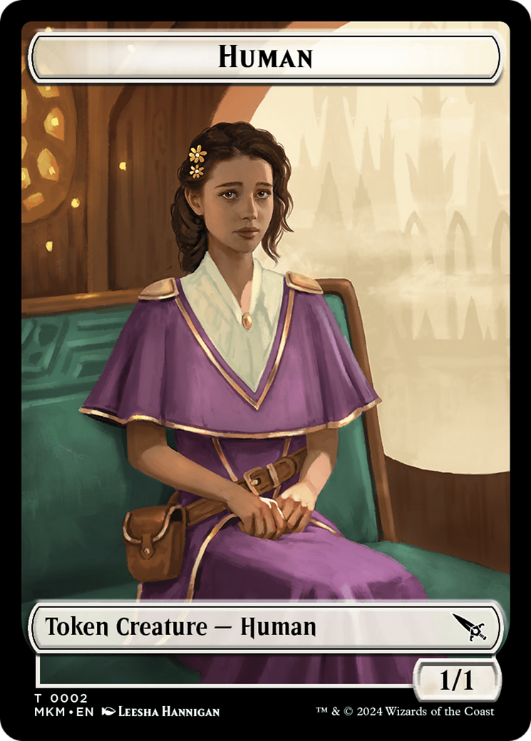 Detective // Human Double-Sided Token [Murders at Karlov Manor Tokens] | Anubis Games and Hobby