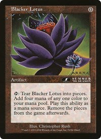 Blacker Lotus (Oversized) [Oversize Cards] | Anubis Games and Hobby