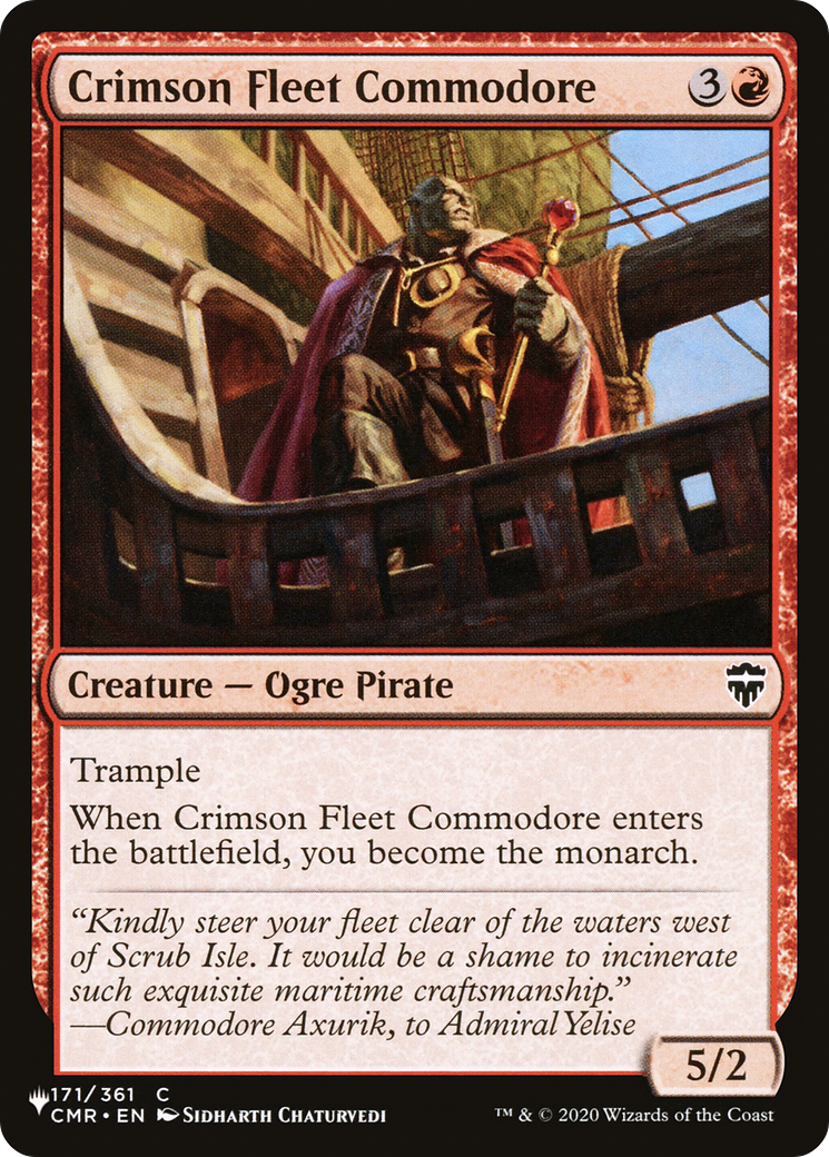 Crimson Fleet Commodore [The List Reprints] | Anubis Games and Hobby