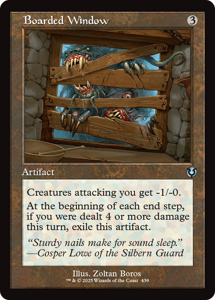Boarded Window (Retro Frame) [Innistrad Remastered] | Anubis Games and Hobby