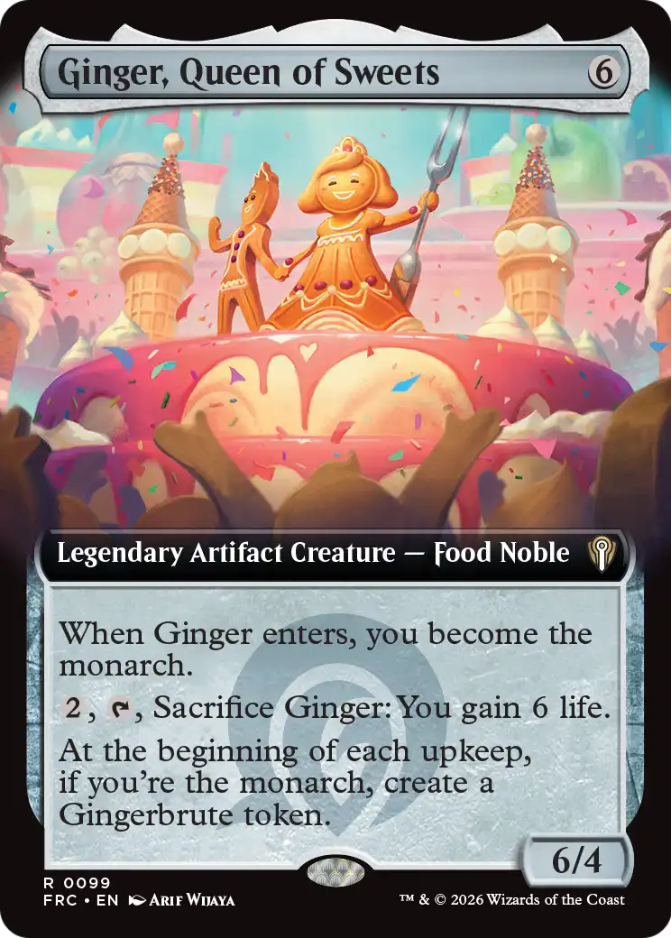 Ginger, Queen of Sweets (Extended Art) [Reality Fracture Commander] | Anubis Games and Hobby