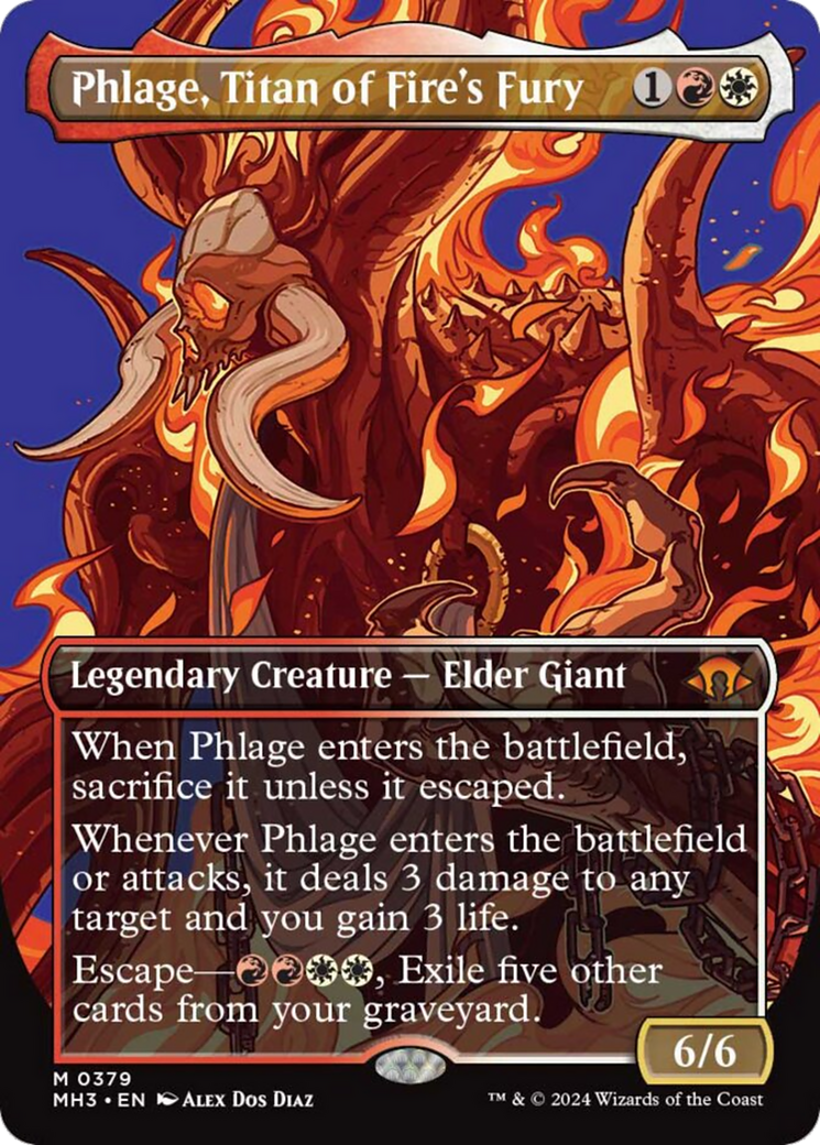 Phlage, Titan of Fire's Fury (Borderless) [Modern Horizons 3] | Anubis Games and Hobby