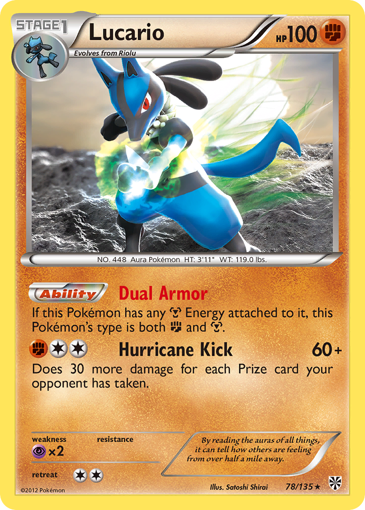 Lucario (78/135) [Black & White: Plasma Storm] | Anubis Games and Hobby