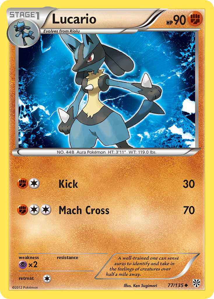 Lucario (77/135) [Black & White: Plasma Storm] | Anubis Games and Hobby