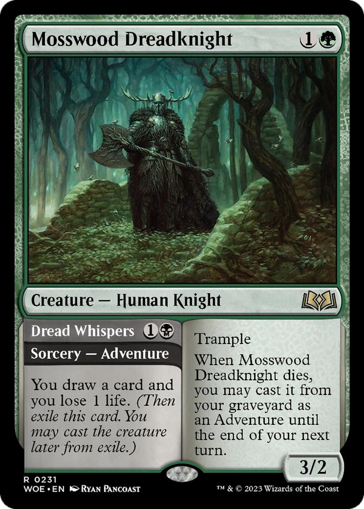 Mosswood Dreadknight // Dread Whispers [Wilds of Eldraine] | Anubis Games and Hobby