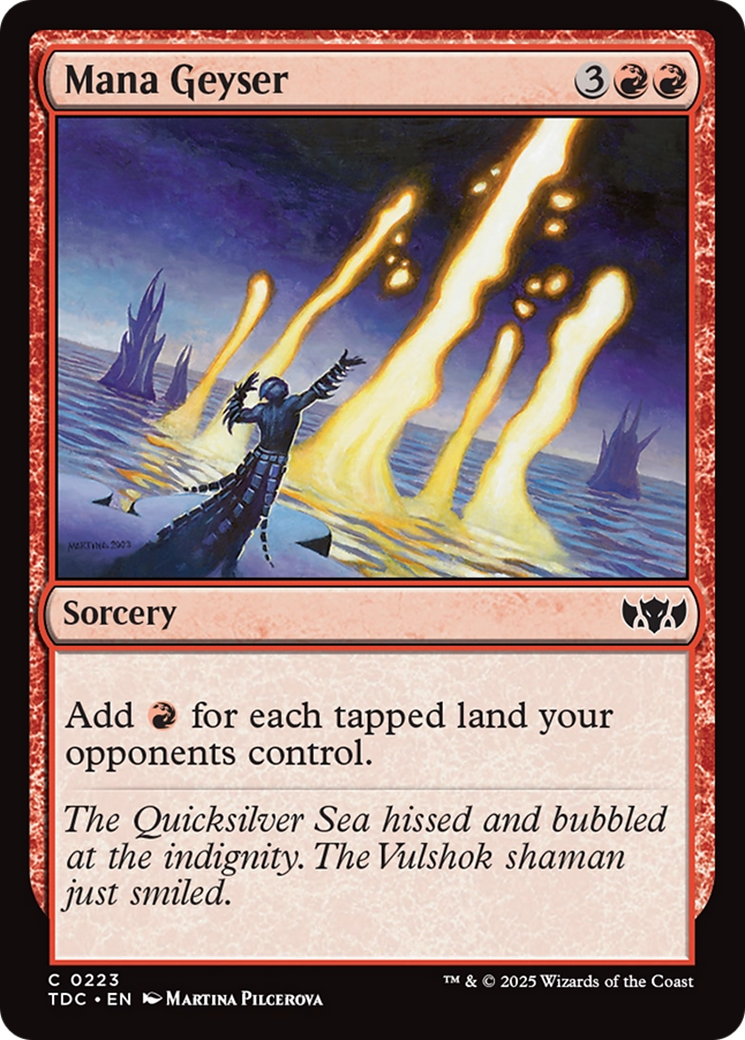 Mana Geyser [Tarkir: Dragonstorm Commander] | Anubis Games and Hobby