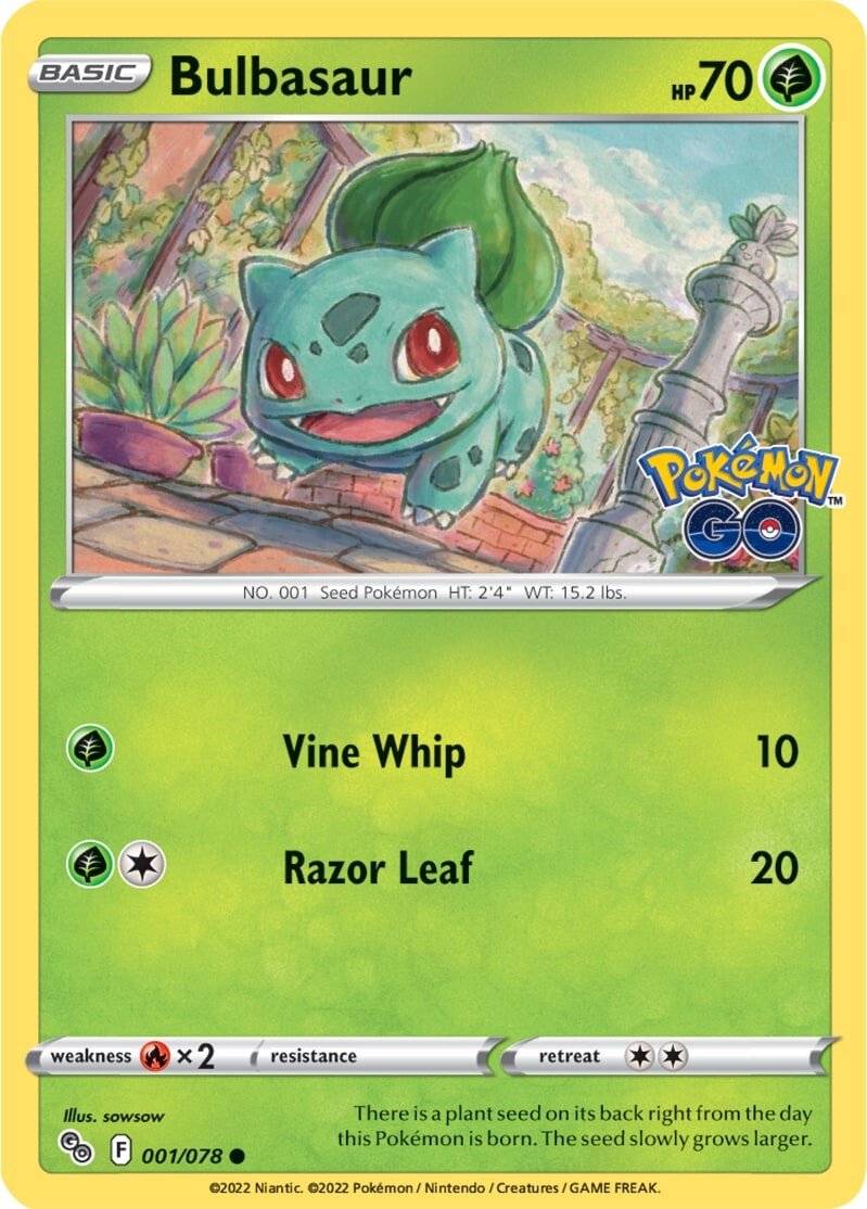 Bulbasaur (001/078) [Pokémon GO] | Anubis Games and Hobby