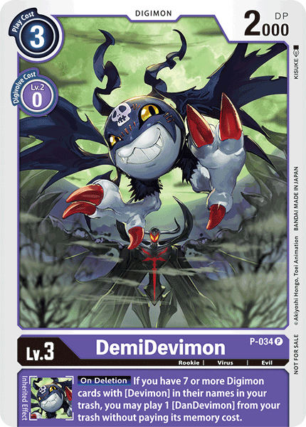 DemiDevimon [P-034] [Promotional Cards] | Anubis Games and Hobby