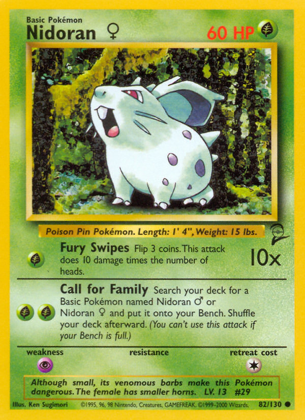 Nidoran (82/130) (Female) [Base Set 2] | Anubis Games and Hobby