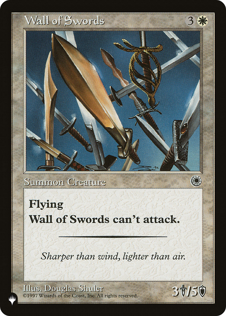 Wall of Swords [The List Reprints] | Anubis Games and Hobby