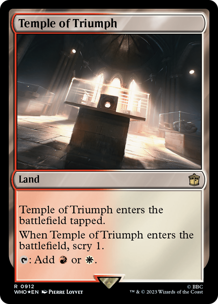 Temple of Triumph (Surge Foil) [Doctor Who] | Anubis Games and Hobby