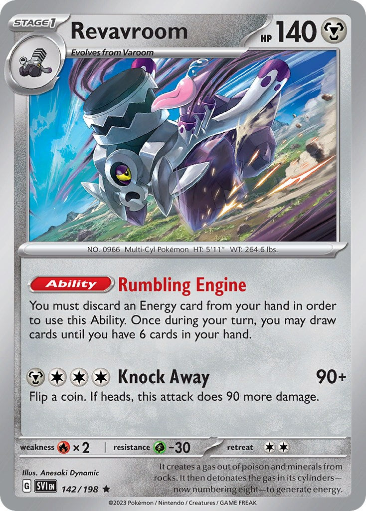 Revavroom (142/198) (Theme Deck Exclusive) [Scarlet & Violet: Base Set] | Anubis Games and Hobby